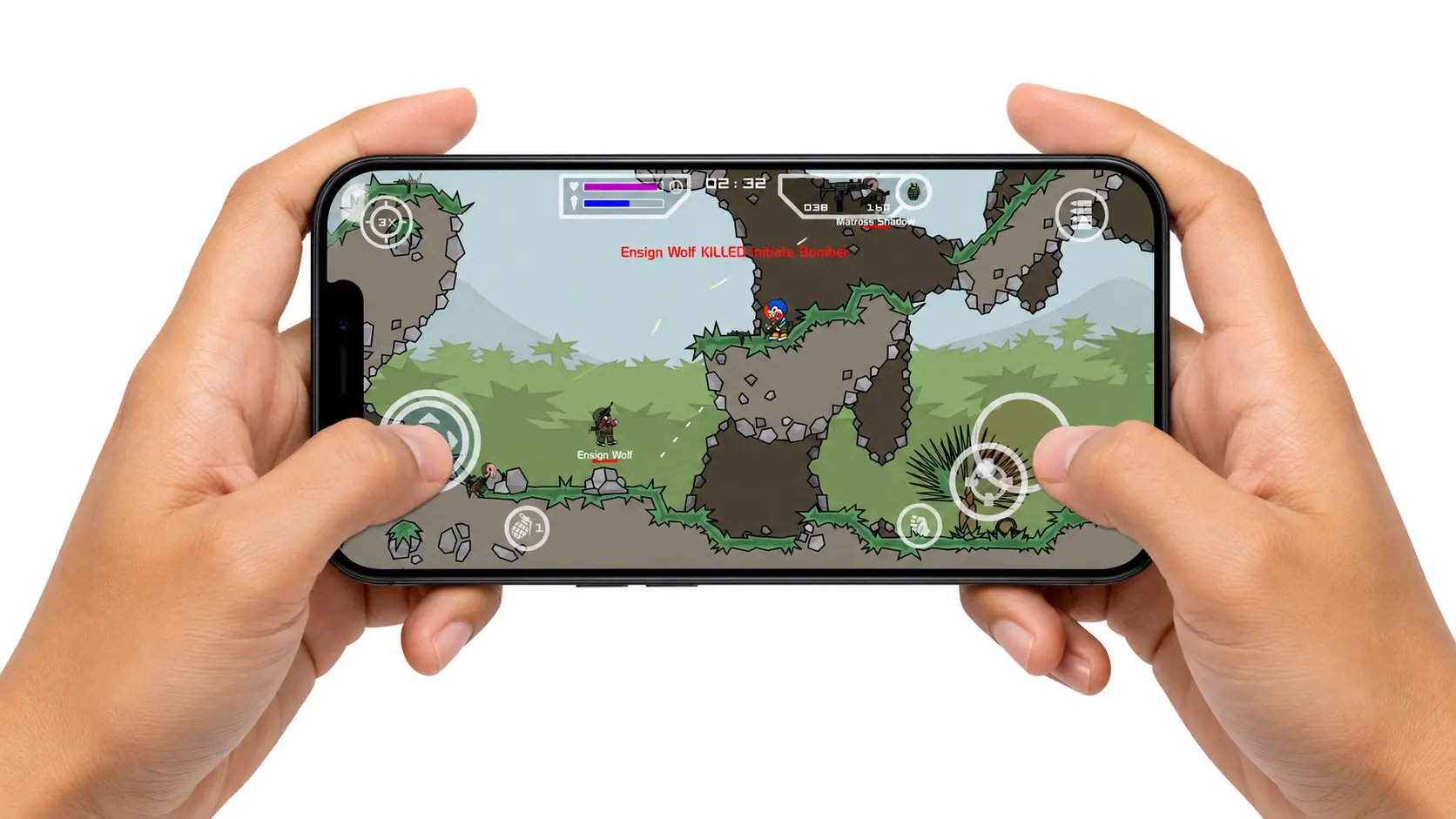 Mini Militia for iOS gameplay on iPhone and iPad